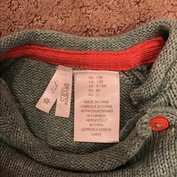 🔥SWEATER BY LIL PIXIES SIZE 12 MONTHS - Picture 3 of 6